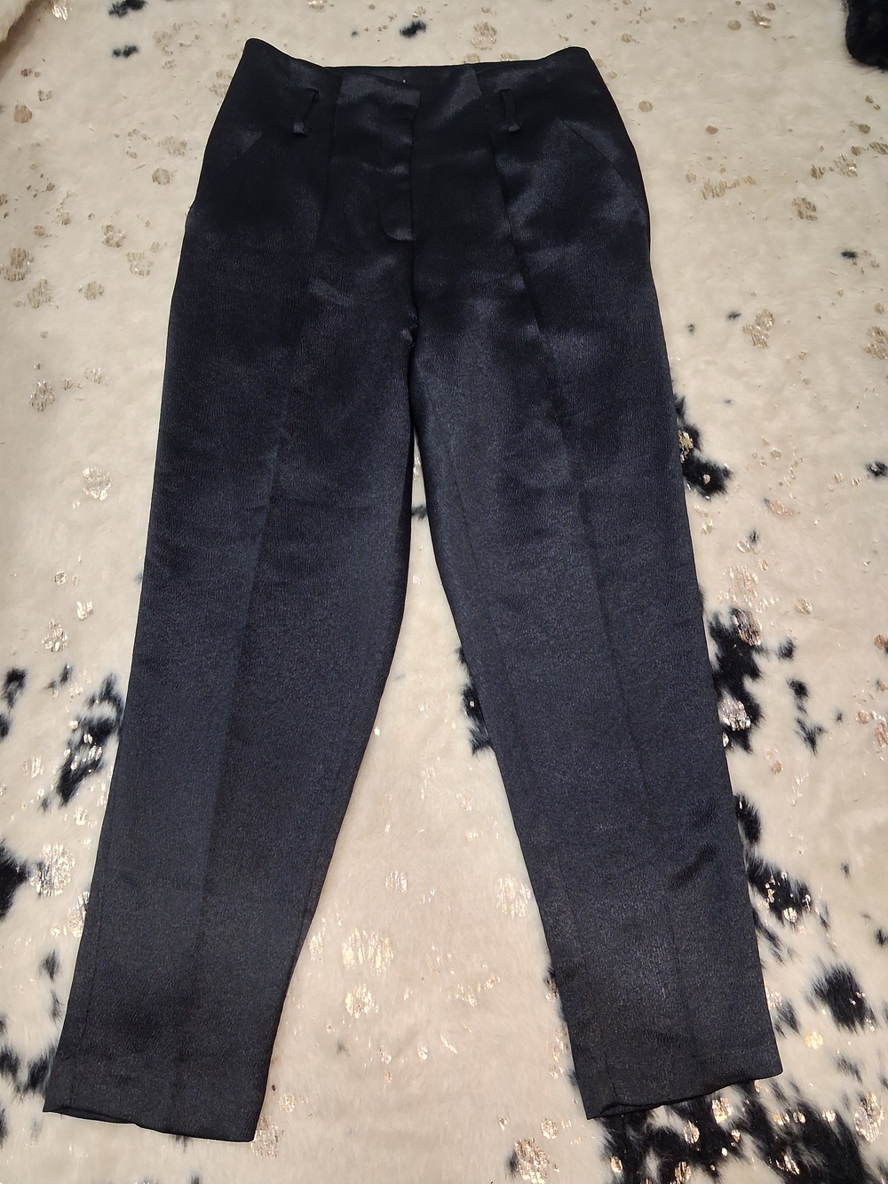 New York & Company Black Textured Skirt